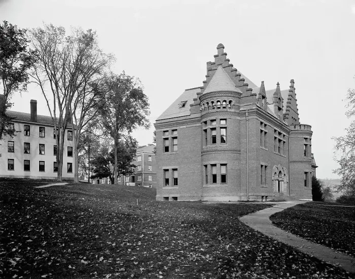 Framed Print : Bartlett Hall, Dartmouth College, ca 1900. Creator: Unknown Framed Print : Bartlett Hall, Dartmouth College, ca 1900. Creator: Unknown