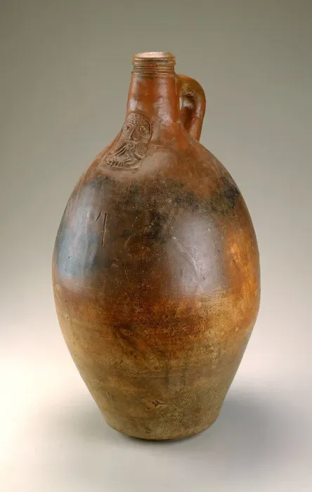 Framed Print : Bartmann jug, ca. 1800. Creator: Unknown Framed Print : Bartmann jug, ca. 1800. Creator: Unknown