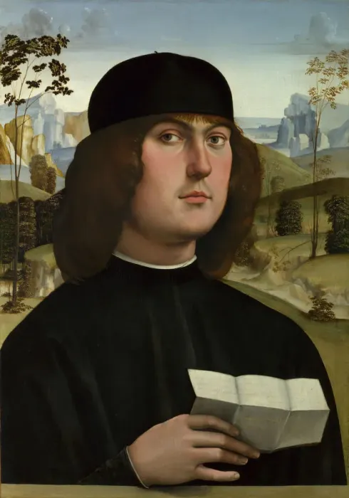 Framed Print : Bartolomeo Bianchini, c. 1490. Artist: Francia, Francesco (1450-1517) Framed Print : Bartolomeo Bianchini, c. 1490. Artist: Francia, Francesco (1450-1517)
