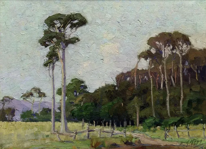 Framed Print : Bartons Bush, Trentham, 1917. Creator: Ernest George Hood Framed Print : Bartons Bush, Trentham, 1917. Creator: Ernest George Hood