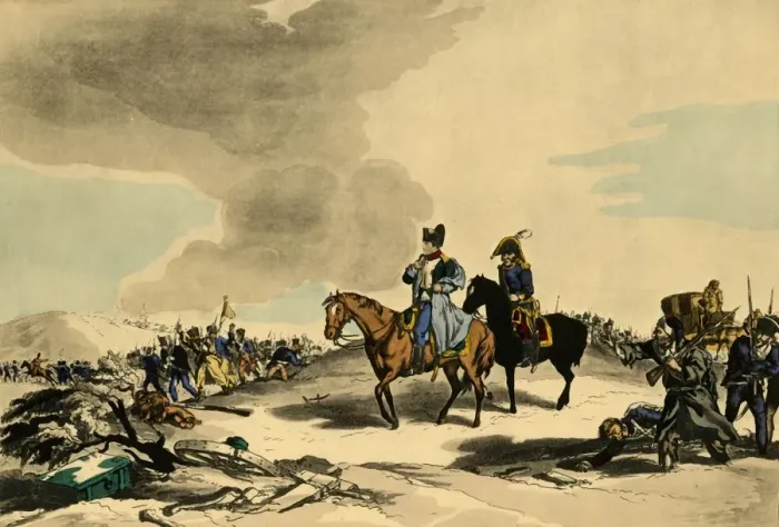 Framed Print : A Bas Le Manteau, or The Murmer of the French Grand Army... 1812, (1921). Creator Framed Print : A Bas Le Manteau, or The Murmer of the French Grand Army... 1812, (1921). Creator