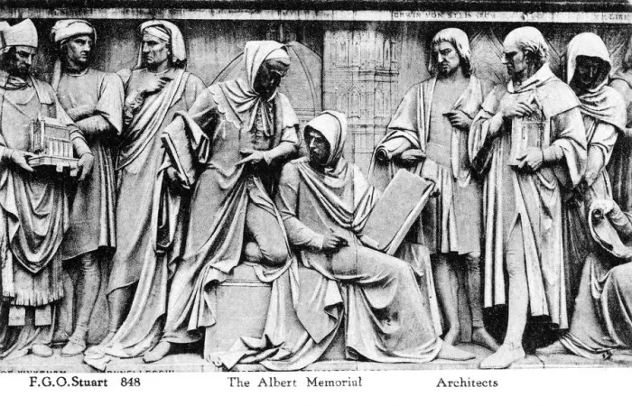 Framed Print : Bas relief from the Albert Memorial, London, early 20th century Framed Print : Bas relief from the Albert Memorial, London, early 20th century