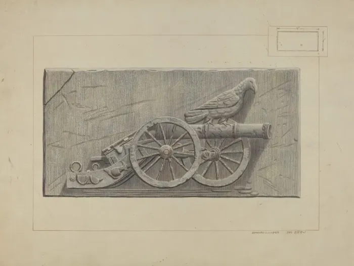 Framed Print : Bas Relief, c. 1938. Creator: Edward L Loper Framed Print : Bas Relief, c. 1938. Creator: Edward L Loper