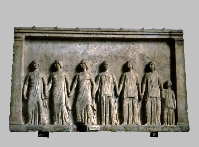Framed Print : Bas-relief with the Graces, the Nymphs and the City Framed Print : Bas-relief with the Graces, the Nymphs and the City