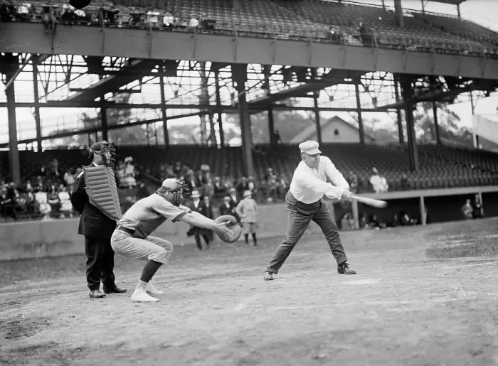 Framed Print : Baseball, Congressional - At Bat: Rauch, George Washington, Rep. from Indiana, 1907-1917, 1911. Creator: Harris & Ewing. Baseball, Congressional - At Bat: Rauch, George Washington, Rep. from Indiana, 1907-1917, 1911. Creator: Harris & Ewing Framed Print : Baseball, Congressional - At Bat: Rauch, George Washington, Rep. from Indiana, 1907-1917, 1911. Creator: Harris & Ewing. Baseball, Congressional - At Bat: Rauch, George Washington, Rep. from Indiana, 1907-1917, 1911. Creator: Harris & Ewing