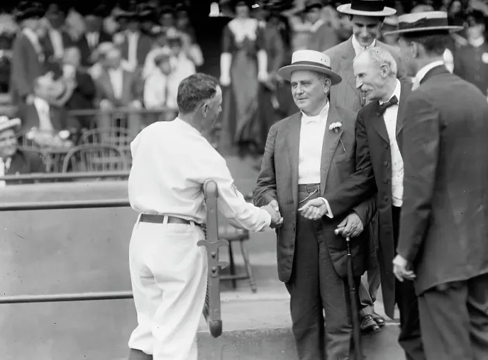 Framed Print : Baseball, Professional, Champ Clark, Shaking Hands with Clark Griffith, 1912. Creator: Harris & Ewing. Baseball, Professional, Champ Clark, Shaking Hands with Clark Griffith, 1912. Creator: Harris & Ewing Framed Print : Baseball, Professional, Champ Clark, Shaking Hands with Clark Griffith, 1912. Creator: Harris & Ewing. Baseball, Professional, Champ Clark, Shaking Hands with Clark Griffith, 1912. Creator: Harris & Ewing