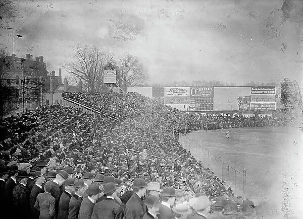 Baseball, Professional - View During Game, 1911. Creator: Harris & Ewing. Baseball, Professional - View During Game, 1911. Creator: Harris & Ewing