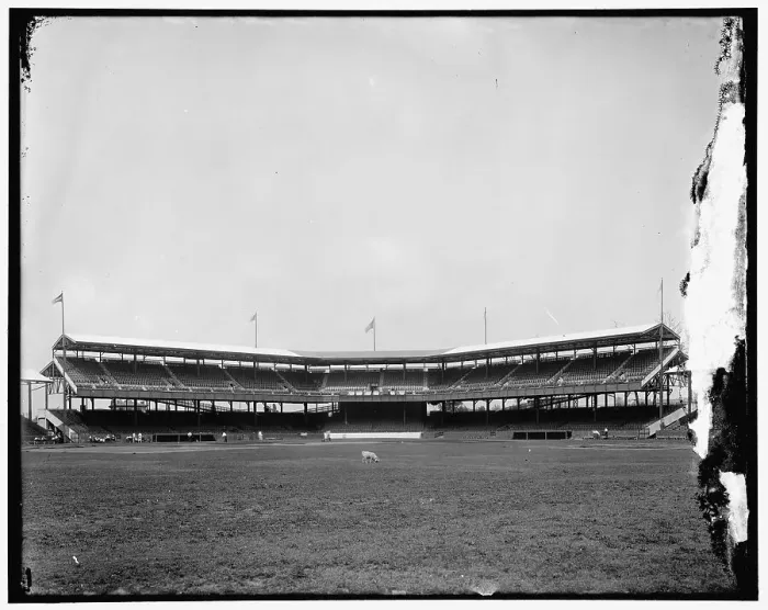 Framed Print : Baseball stadium, between 1910 and 1920. Creator: Harris & Ewing. Baseball stadium, between 1910 and 1920. Creator: Harris & Ewing Framed Print : Baseball stadium, between 1910 and 1920. Creator: Harris & Ewing. Baseball stadium, between 1910 and 1920. Creator: Harris & Ewing