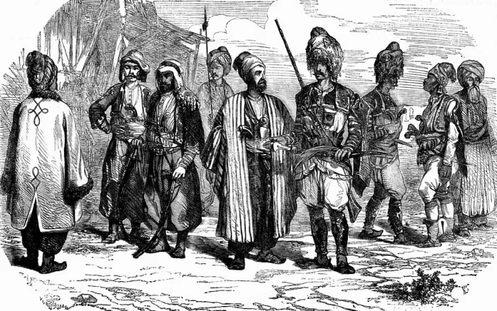 Framed Print : Bashi Bozouks, Volunteers to the Turkish Forces, 1854. Creator: Unknown
