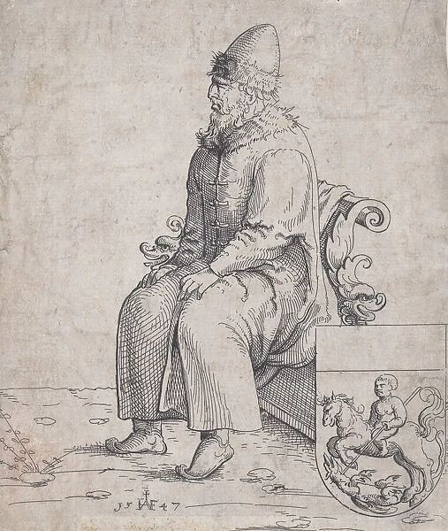 Basil (Basilius), Grand Duke of Russia, 1547. Creator: Augustin Hirschvogel