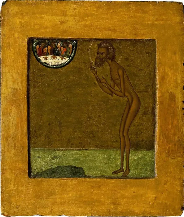 Framed Print : Basil the Blessed, End of 16th cen Artist: Russian icon