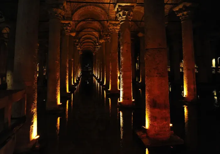 Framed Print : Basilica Cistern, Istanbul, Turkey, 2013. Creator: LTL Framed Print : Basilica Cistern, Istanbul, Turkey, 2013. Creator: LTL