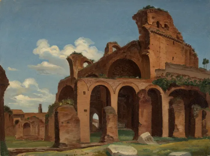 Framed Print : The Basilica of Constantine, Rome, 1830. Creator: Michael Neher Framed Print : The Basilica of Constantine, Rome, 1830. Creator: Michael Neher