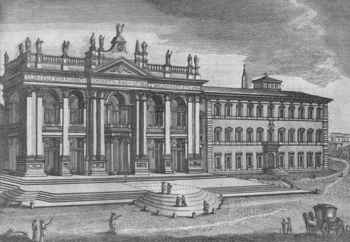Framed Print : Basilica di San Giovanni in Laterano. Basilique de St. Jean de Latran, c19th century Framed Print : Basilica di San Giovanni in Laterano. Basilique de St. Jean de Latran, c19th century