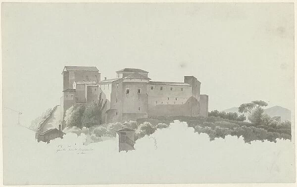 The Basilica and Monastery of the Quattro Santi Coronati in Rome, c.1809-c.1812. Creator: Josephus Augustus Knip