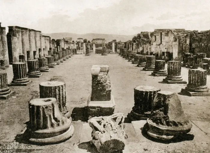 Framed Print : Basilica, Pompeii, Italy, c1900s Framed Print : Basilica, Pompeii, Italy, c1900s