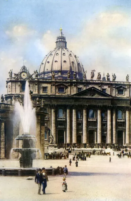 Framed Print : The Basilica of Saint Peter, Rome, 1926 Framed Print : The Basilica of Saint Peter, Rome, 1926
