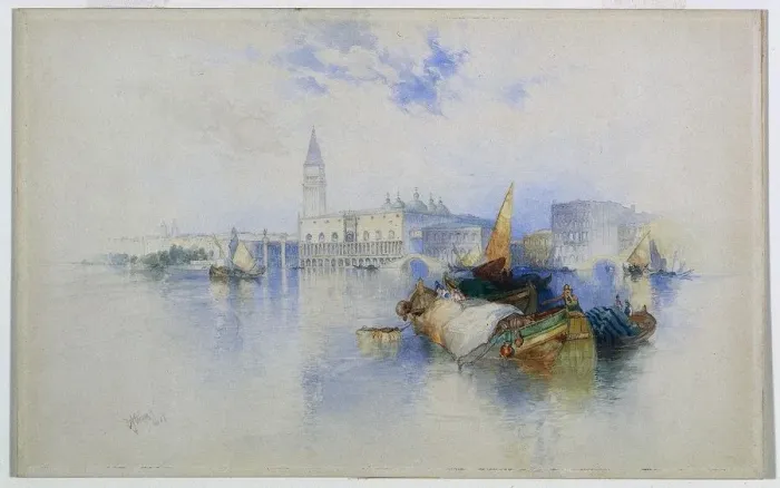 Framed Print : Basin of San Marco, 1897. Creator: Thomas Moran (American, 1837-1926) Framed Print : Basin of San Marco, 1897. Creator: Thomas Moran (American, 1837-1926)