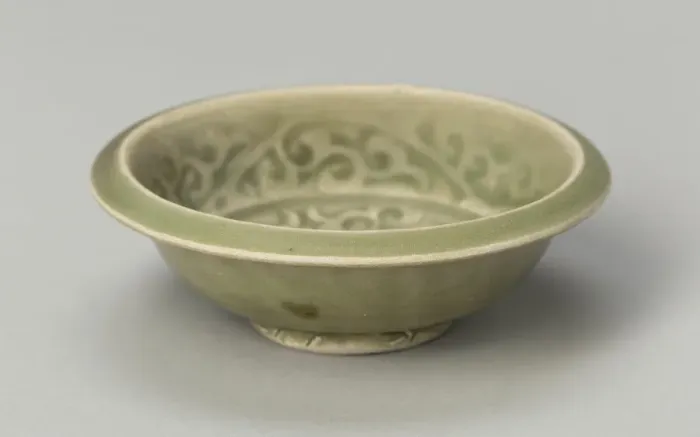 Framed Print : Basin with Stylized Flowers and Sickle-leaf Scrolls, Southern Song or Yuan dynasty, c13th / 14th cent Creator: Unknown Framed Print : Basin with Stylized Flowers and Sickle-leaf Scrolls, Southern Song or Yuan dynasty, c13th / 14th cent Creator: Unknown