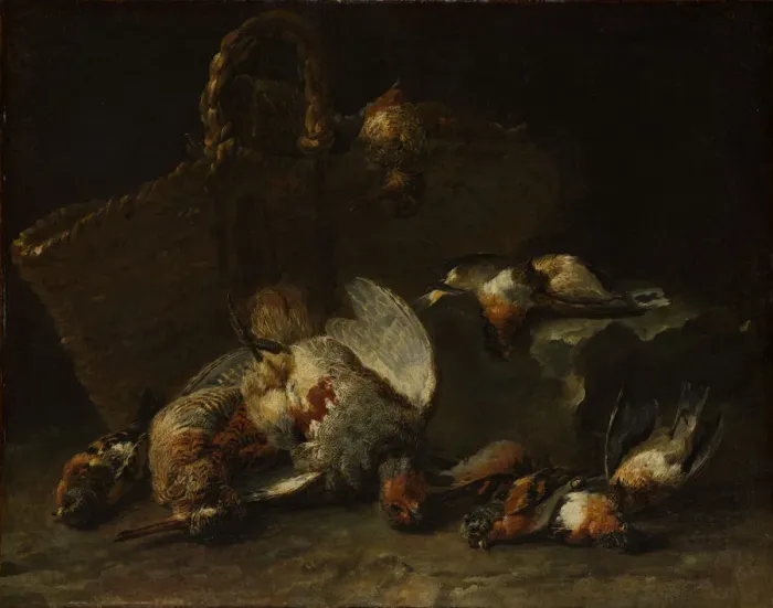Framed Print : A Basket and Birds. Creator: Jan Fyt Framed Print : A Basket and Birds. Creator: Jan Fyt