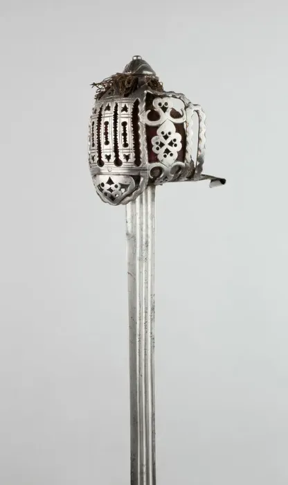 Framed Print : Basket-Hilted Broadsword, Scotland, c. 1780. Creator: Unknown