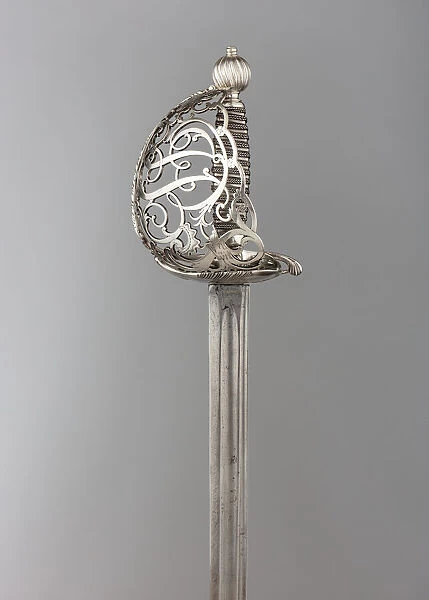 Basket-Hilted Sword, British, ca. 1750-60. Creator: Unknown