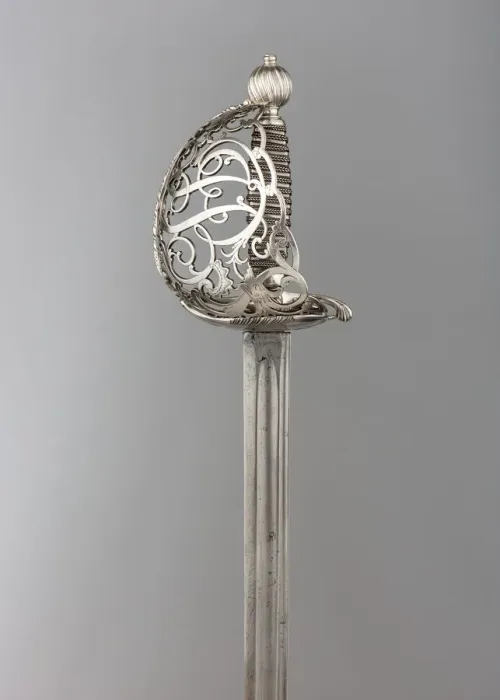 Framed Print : Basket-Hilted Sword, British, ca. 1750-60. Creator: Unknown Framed Print : Basket-Hilted Sword, British, ca. 1750-60. Creator: Unknown