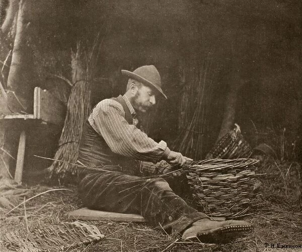 The Basket-Maker, 1888. Creator: Peter Henry Emerson
