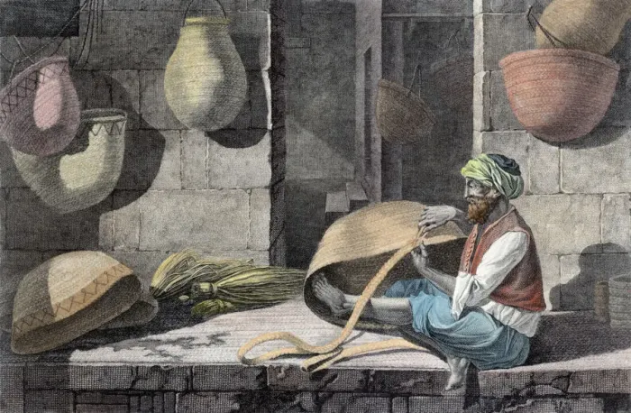 Framed Print : The Basket Maker, c1798 (1822) Framed Print : The Basket Maker, c1798 (1822)