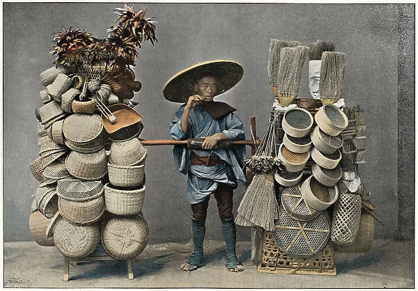 A Basket Making Merchant, c1890
