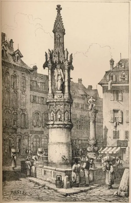 Framed Print : Basle, c1830 (1915). Artist: Samuel Prout Framed Print : Basle, c1830 (1915). Artist: Samuel Prout