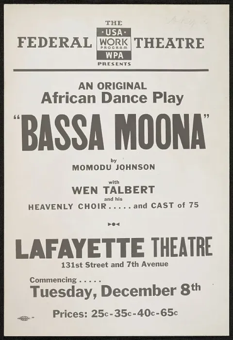 Framed Print : Bassa Moona, New York, 1936. Creator: Unknown Framed Print : Bassa Moona, New York, 1936. Creator: Unknown