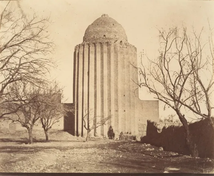 Framed Print : [Bastam, Tomb Tower (built 1313), Khorasan], 1840s-60s. Creator: Possibly by Luigi Pesce