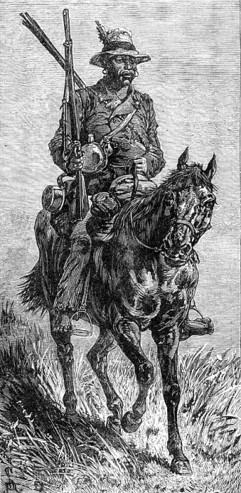 Framed Print : A Basuto scout, 1881. Creator: Unknown Framed Print : A Basuto scout, 1881. Creator: Unknown