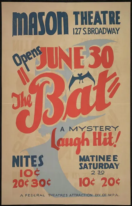 Framed Print : The Bat, Los Angeles, 1936. Creator: Unknown Framed Print : The Bat, Los Angeles, 1936. Creator: Unknown