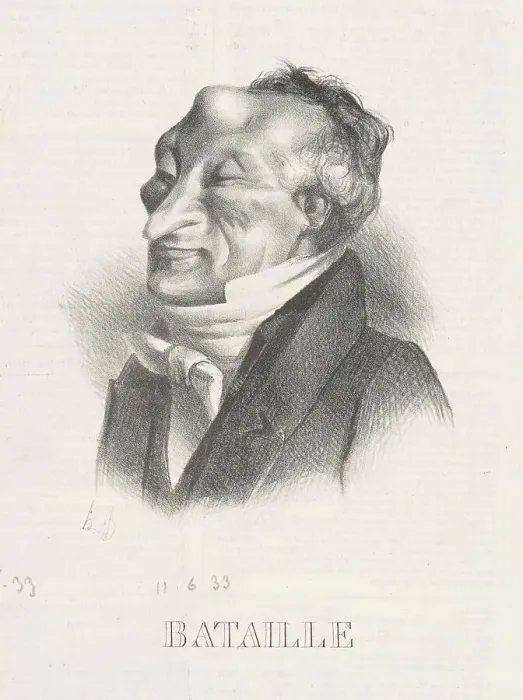 Framed Print : Bataille (Alex. Simon Pataille), 19th century. Creator: Honore Daumier Framed Print : Bataille (Alex. Simon Pataille), 19th century. Creator: Honore Daumier