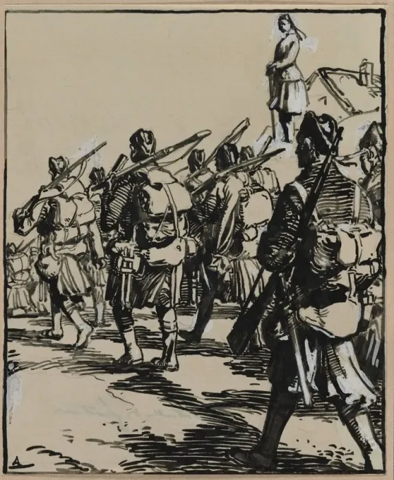Framed Print : Bataille des frontieres: groupe des soldats britanniques, 1914 Framed Print : Bataille des frontieres: groupe des soldats britanniques, 1914