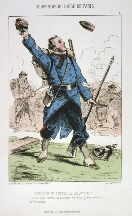 Framed Print : Bataillon de Guerre de la Garde Nationale, Siege of Paris, 1870-1871 Framed Print : Bataillon de Guerre de la Garde Nationale, Siege of Paris, 1870-1871
