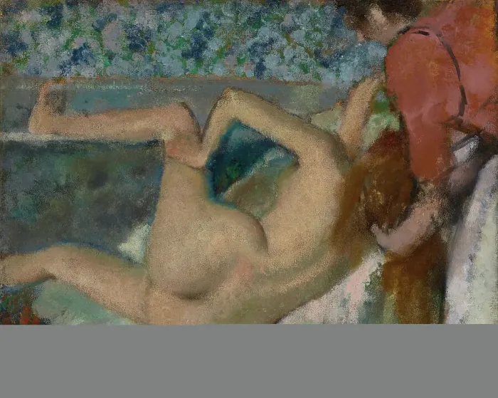 Framed Print : After the Bath, about 1895. Creator: Edgar Degas Framed Print : After the Bath, about 1895. Creator: Edgar Degas