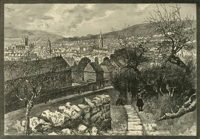 Framed Print : Bath, from Beechen Cliff, 1898. Creator: Unknown Framed Print : Bath, from Beechen Cliff, 1898. Creator: Unknown