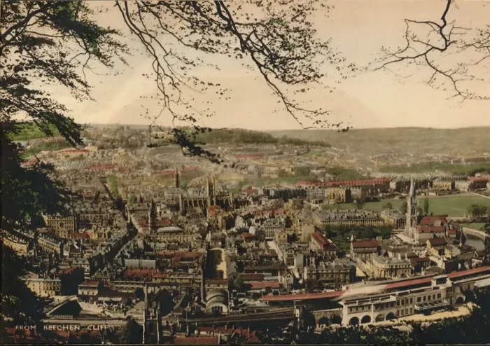 Framed Print : Bath from Beechen Cliff, c1925 Framed Print : Bath from Beechen Cliff, c1925