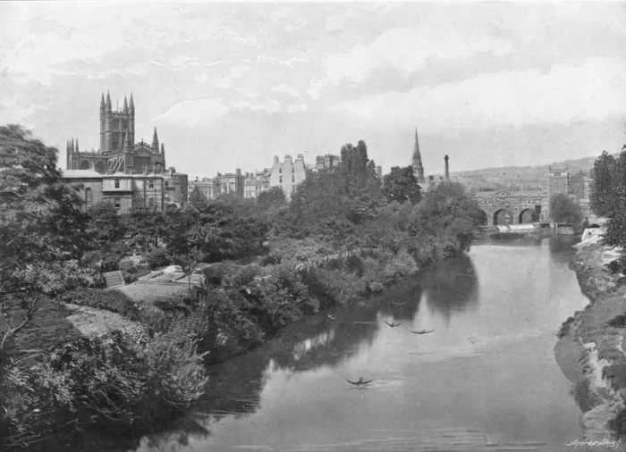 Framed Print : Bath, c1896. Artist: J Dugdale & Co Framed Print : Bath, c1896. Artist: J Dugdale & Co