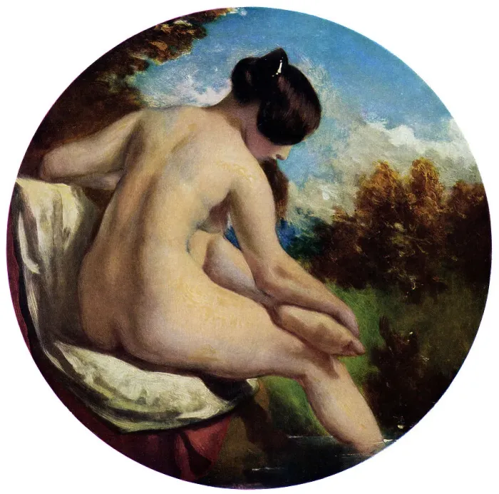 Framed Print : The Bather, 19th century. Artist: William Etty Framed Print : The Bather, 19th century. Artist: William Etty
