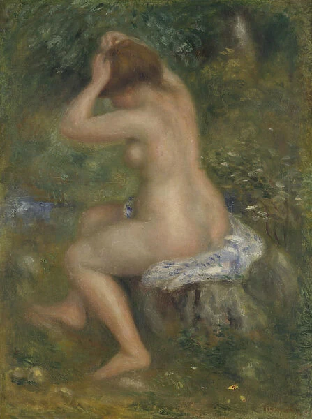 A Bather, ca. 1886-1890. Artist: Renoir, Pierre Auguste (1841-1919)