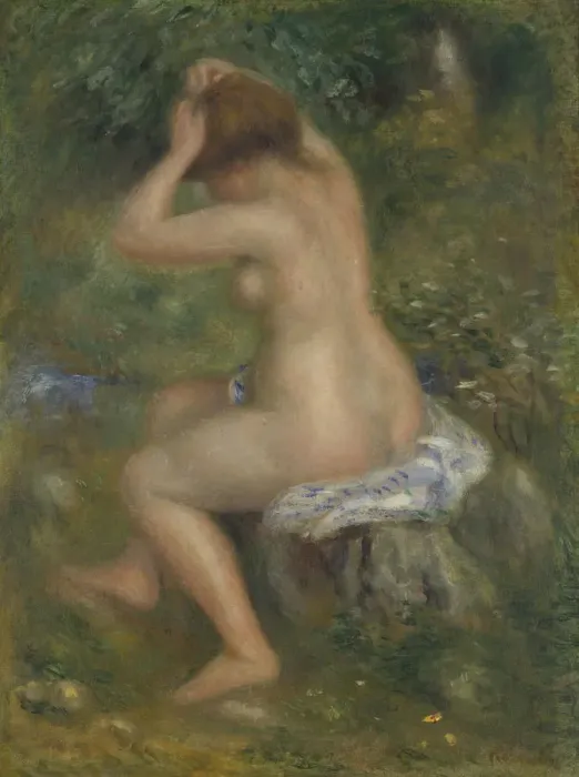 Framed Print : A Bather, ca. 1886-1890. Artist: Renoir, Pierre Auguste (1841-1919) Framed Print : A Bather, ca. 1886-1890. Artist: Renoir, Pierre Auguste (1841-1919)