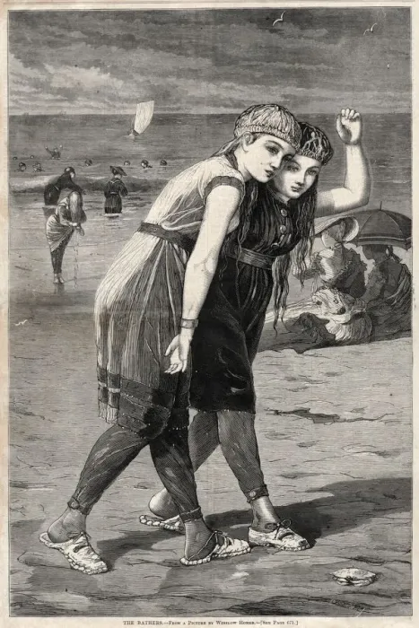 Framed Print : The Bathers, 1873. Creator: Winslow Homer (American, 1836-1910) Framed Print : The Bathers, 1873. Creator: Winslow Homer (American, 1836-1910)
