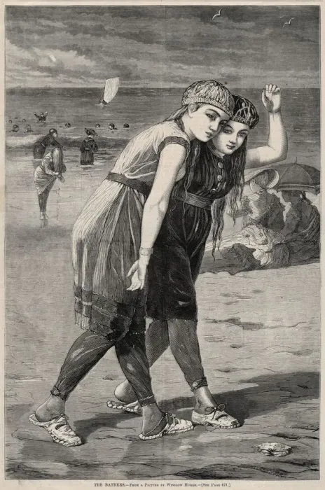 Framed Print : The Bathers, 1873. Creator: Winslow Homer (American, 1836-1910) Framed Print : The Bathers, 1873. Creator: Winslow Homer (American, 1836-1910)