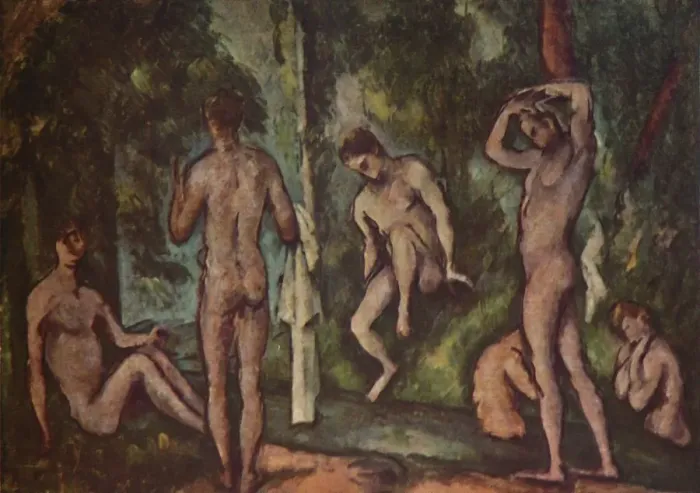 Framed Print : The Bathers, 1894, (1937). Creator: Paul Cezanne Framed Print : The Bathers, 1894, (1937). Creator: Paul Cezanne