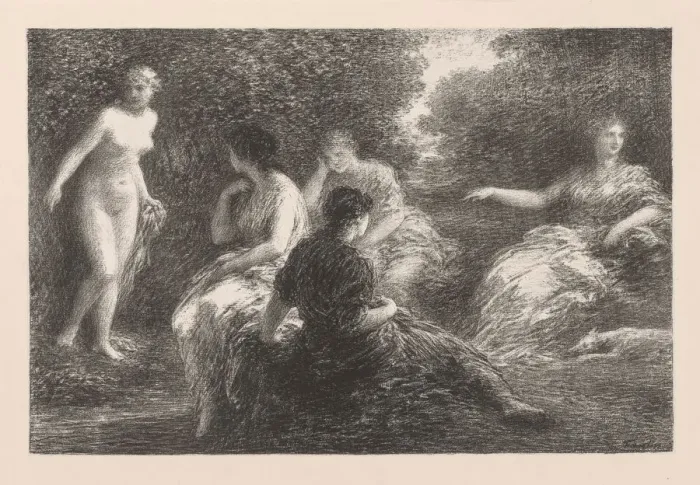 Framed Print : The Bathers, 1896. Creator: Henri Fantin-Latour (French, 1836-1904) Framed Print : The Bathers, 1896. Creator: Henri Fantin-Latour (French, 1836-1904)
