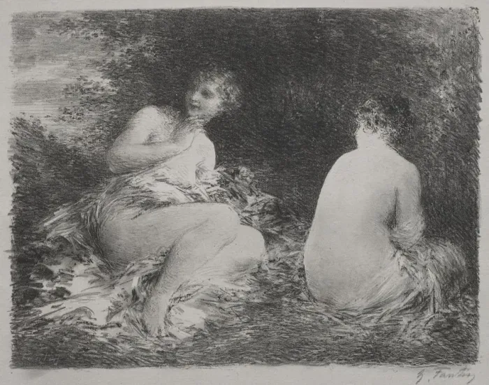 Framed Print : Bathers, 1899. Creator: Henri Fantin-Latour (French, 1836-1904) Framed Print : Bathers, 1899. Creator: Henri Fantin-Latour (French, 1836-1904)